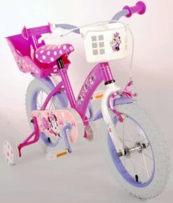 Volare Disney Minnie Cutest Ever! - Kinderfiets - Meisjes - 14 Inch - Roze -Fietsenreeksen Winkel 1022x1200