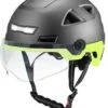 Vito E-Light Speed Pedelec Helm Met Vizier Mat Zwart Geel S/M 55/58cm | Snorfiets Helm Snorscooter | Geschikt Voor Helmplicht -Fietsenreeksen Winkel 1029x1200