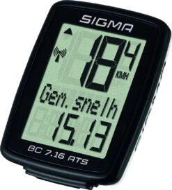 Sigma Fietscomputer BC 7.16 ATS - Draadloos - Zwart -Fietsenreeksen Winkel 1081x1200 3