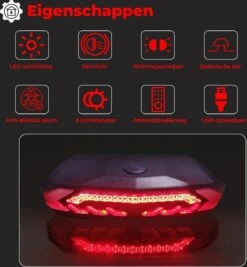 B-care Elektrische Fietsverlichting - Inclusief Afstandsbediening En Richtingaanwijzers - Fietsalarm - Anti Diefstal Alarm - Fiets Achterlicht - Fietsbel - Fiets Accessoires -Fietsenreeksen Winkel 1109x1200 3