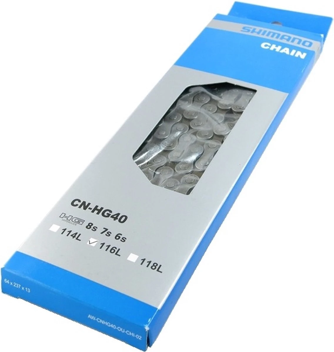 Ketting - 6/7/8 Speed - 3/32" - Shimano HG40 116-link 7 Ketting - 6/7/8 Speed - 3/32" - Shimano HG40 116-link - Afbeelding 5