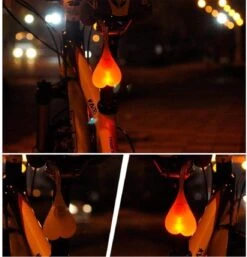 LOUZIR Opvallend Waterproof Fiets Led Achterlicht In De Vorm Van Een Slingerende Balzak(met Rode, Lichtgevende Ballen!) -Fietsenreeksen Winkel 1153x1200