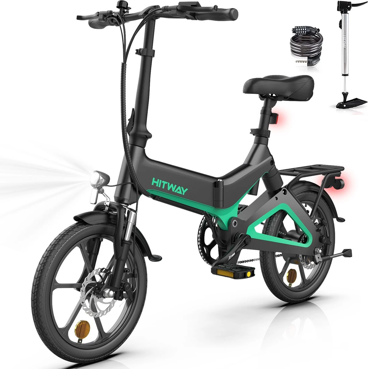 HITWAY Elektrische Fiets - Opvouwbare E-bike - 16 Inch-250W-2023 Model 3 HITWAY Elektrische Fiets - Opvouwbare E-bike - 16 Inch-250W-2023 Model