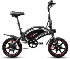 DYU D3F Opvouwbare Elektrische Fiets, Slimme Mountainbike Voor Volwassenen, 240W Aluminiumlegering Fiets Verwijderbare 36V/10Ah Lithium-ion Batterij Met 3 Rijmodi -Fietsenreeksen Winkel 1200x1012