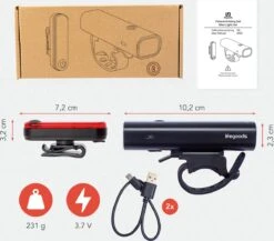 LifeGoods LED Fietsverlichting Set - Voorlicht En Achterlicht - USB Oplaadbaar - Zwart -Fietsenreeksen Winkel 1200x1053 4