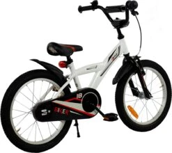 2Cycle Biker Kinderfiets - 18 Inch - Wit - Jongensfiets -Fietsenreeksen Winkel 1200x1067 1