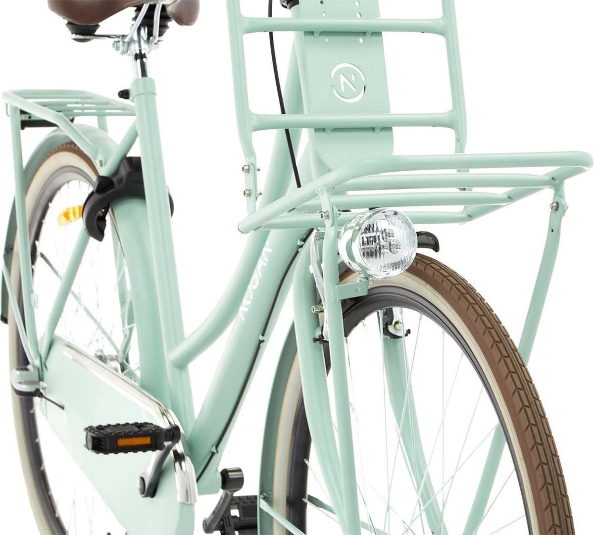 Nogan Vintage N3 - Transportfiets - Damesfiets - 28 Inch / 57 Cm - 3 Versnellingen - Oslo Groen 6 Nogan Vintage N3 - Transportfiets - Damesfiets - 28 Inch / 57 Cm - 3 Versnellingen - Oslo Groen - Afbeelding 4