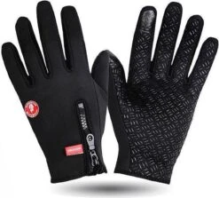 Merkloos Tech Fleece Handschoenen - Zwart - Maat M -Fietsenreeksen Winkel 1200x1082 2