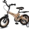 Merkloos Kinderfiets Metallic Stoer Taupe Goud Met Zijwieltjes 12 Inch | Handremmen | Jongens | Meisje | Cadeau | Sinterklaas | Kerst | Verjaardag | Peuter | Kleuter | Driewieler | Gepersonaliseerd -Fietsenreeksen Winkel 1200x1087 1