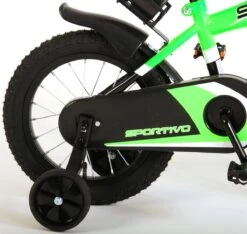 Volare Sportivo Kinderfiets - Jongens - 18 Inch - Neon Groen Zwart - 95% Afgemonteerd -Fietsenreeksen Winkel 1200x1137