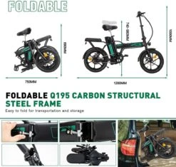 HITWAY Elektrische Fiets Voor, Stadsfietsen Opvouwbaar, E-BIKE, 7.5Ah Batterij, 250W Motor, Actieradius Tot 45 Km - BK5 15 HITWAY Elektrische Fiets Voor, Stadsfietsen Opvouwbaar, E-BIKE, 7.5Ah Batterij, 250W Motor, Actieradius Tot 45 Km - BK5 -Fietsenreeksen Winkel 1200x1138