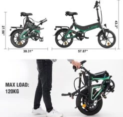 HITWAY Elektrische Fiets - Opvouwbare E-bike - 16 Inch-250W-2023 Model 18 HITWAY Elektrische Fiets - Opvouwbare E-bike - 16 Inch-250W-2023 Model -Fietsenreeksen Winkel 1200x1138 3