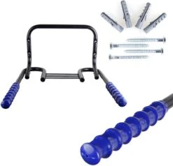 Merkloos Decopatent® Fiets Ophangsysteem Voor 2 Fietsen - Fietsenrek - Legplank Voor Helm - Fietshaak - Muurbeugel Fiets - Wandmontage -Fietsenreeksen Winkel 1200x1156 7