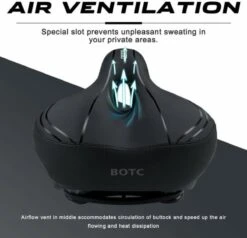 BOTC Fietszadel - Unisex - Extra Comfortabel - Inclusief Waterdichte Zadelhoes - Ventilerend -Fietsenreeksen Winkel 1200x1156 9