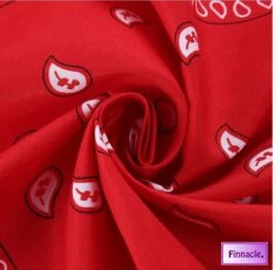 Finnacle - Hip Hop Bandana 100% Katoen Bandana Rood Vierkante Sjaal 50cm * 50cm Hoofdband Boerenzakdoek Voor Vrouwen/Mannen/Jongens/Meisjes -Fietsenreeksen Winkel 1200x1191 9