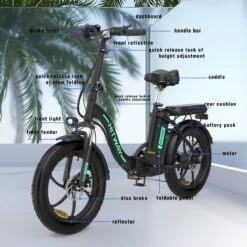 HITWAY Elektrische Fiets - E-Bike - 20 Inch- Fatbike - 250 W- Shimano 7 Versnellingen -Fietsenreeksen Winkel 1200x1200 114