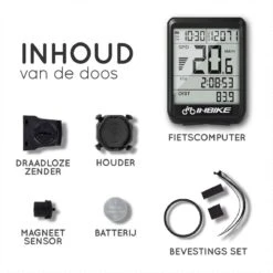 Amenzo© Fietscomputer Draadloos - Kilometerteller - NL Handleiding - Draadloze En Waterdichte Snelheidsmeter - Makkelijke Bevestiging - Fiets GPS - Zwart - Racefiets -Fietsenreeksen Winkel 1200x1200 226