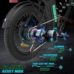 HITWAY Elektrische Fiets - E-Bike - 20 Inch Fatbike - 250 W- Shimano 7 Versnellingen -Fietsenreeksen Winkel 1200x1200 24