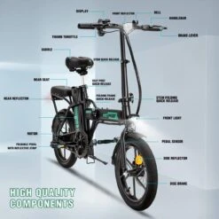 HITWAY Elektrische Fiets Voor, Stadsfietsen Opvouwbaar, E-BIKE, 7.5Ah Batterij, 250W Motor, Actieradius Tot 45 Km - BK5 11 HITWAY Elektrische Fiets Voor, Stadsfietsen Opvouwbaar, E-BIKE, 7.5Ah Batterij, 250W Motor, Actieradius Tot 45 Km - BK5 -Fietsenreeksen Winkel 1200x1200 26