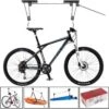 Merkloos Decopatent® Fietslift Ophangsysteem - Ophangen Fiets Aan Plafond - Fietstakel - Fietshaak - Dubbele Fietsophangsysteem Met Katrol -Fietsenreeksen Winkel 1200x1200 391
