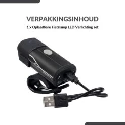 Lovnix - Oplaadbare Fietslamp LED Verlichting Set - USB Oplaadbaar - Fietslicht Met LED Lamp - Voor- En- Achter Licht - Regenbestendig - Geschikt Voor Mountainbike Fietsen Wandelen Speleologie -Fietsenreeksen Winkel 1200x1200 428