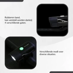 Lovnix - Oplaadbare Fietslamp LED Verlichting Set - USB Oplaadbaar - Fietslicht Met LED Lamp - Voor- En- Achter Licht - Regenbestendig - Geschikt Voor Mountainbike Fietsen Wandelen Speleologie -Fietsenreeksen Winkel 1200x1200 431