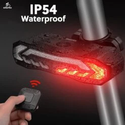 BikePro Fiets Achterlicht 2.0 Met Alarm En Richtingaanwijzer - IP54 Waterdicht - USB Oplaadbaar -Fietsenreeksen Winkel 1200x1200 498