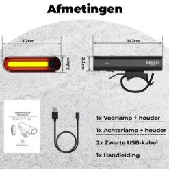 PRO LED 2022 Fietsverlichting Set - Racefiets Verlichting - Voorlicht En Achterlicht - Fietsaccessoires - USB Oplaadbaar - IP65 Waterdicht -Fietsenreeksen Winkel 1200x1200 561