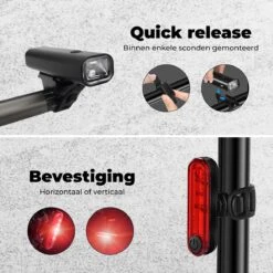 PRO LED 2022 Fietsverlichting Set - Racefiets Verlichting - Voorlicht En Achterlicht - Fietsaccessoires - USB Oplaadbaar - IP65 Waterdicht -Fietsenreeksen Winkel 1200x1200 562