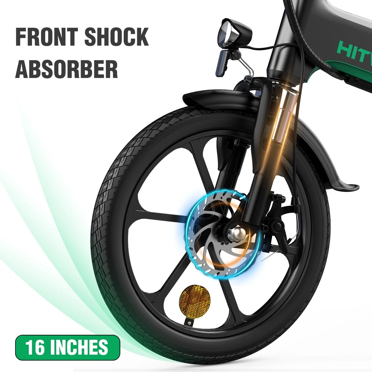 HITWAY Elektrische Fiets - Opvouwbare E-bike - 16 Inch-250W-2023 Model 9 HITWAY Elektrische Fiets - Opvouwbare E-bike - 16 Inch-250W-2023 Model - Afbeelding 7