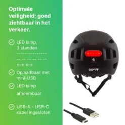 GOOFF® PILOT 3 In 1 Snorscooterhelm Met Afneembaar Vizier - Matzwart - Lichtgewicht Snorfiets Helm - NTA Gecertificeerd Speed Pedelec Helm - Geschikt Voor Blauw Kenteken Snorscooter En Snorfiets - Maat XL - Voor Vrouwen En Mannen -Fietsenreeksen Winkel 1200x1200 822
