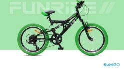 Amigo Fun Ride - Mountainbike 20 Inch - Voor Jongens En Meisjes - Met 7 Versnellingen - Zwart/Groen 15 Amigo Fun Ride - Mountainbike 20 Inch - Voor Jongens En Meisjes - Met 7 Versnellingen - Zwart/Groen -Fietsenreeksen Winkel 1200x674 4