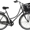 Wheelerz.nl Omafiets 28 Inch / 53cm Zwart | Incl Voordrager & Krat -Fietsenreeksen Winkel 1200x716