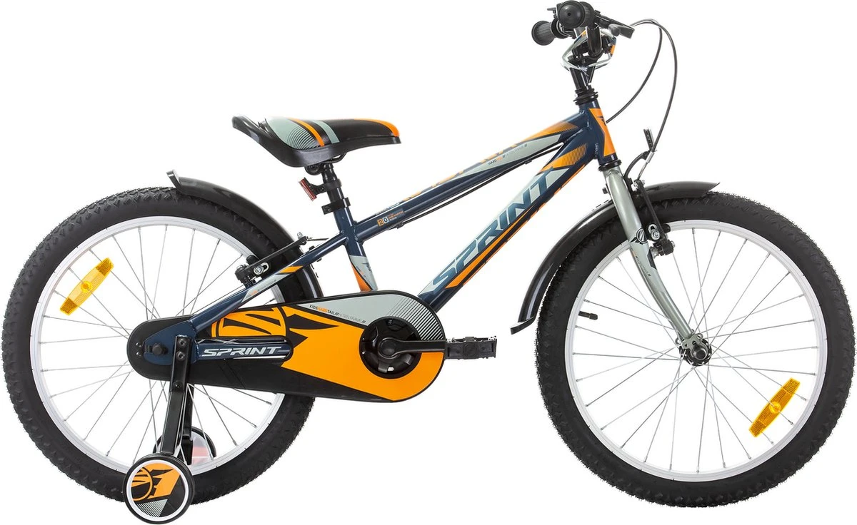 Sprint Casper - Mountainbike - Jongensfiets 20 Inch - Blauw/Oranje - Kinderfiets - Framemaat:26 Cm - BK21SI0810_2 Rij1-3-4 4 Sprint Casper - Mountainbike - Jongensfiets 20 Inch - Blauw/Oranje - Kinderfiets - Framemaat:26 Cm - BK21SI0810_2 Rij1-3-4 - Afbeelding 2