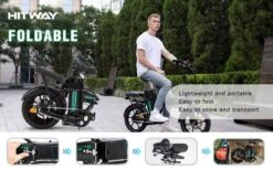 HITWAY E Bike Elektrische Fiets Vouwfiets, 36V/8.4Ah Batterij, 250W Motor, 25km/h, 35-70km, 16" City EBike Voor Heren En Dames -Fietsenreeksen Winkel 1200x742 16
