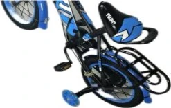Kinderfiets - 14 Inch Kinderfiets -vanaf 3-5 Jaar Jongens En Meisjes Fietsen - Terugtrap -Rem -Stabilisatoren（2 Zijwieltjes）- Mandje - Achterbank - Blauw -Fietsenreeksen Winkel 1200x760 1