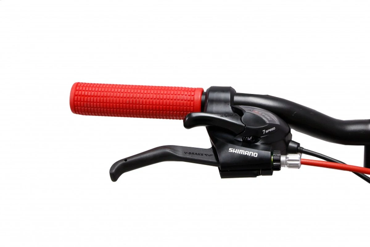 Amigo Fun Ride - Mountainbike 20 Inch - Voor Jongens En Meisjes - Met 7 Versnellingen - Zwart/Rood 12 Amigo Fun Ride - Mountainbike 20 Inch - Voor Jongens En Meisjes - Met 7 Versnellingen - Zwart/Rood - Afbeelding 11