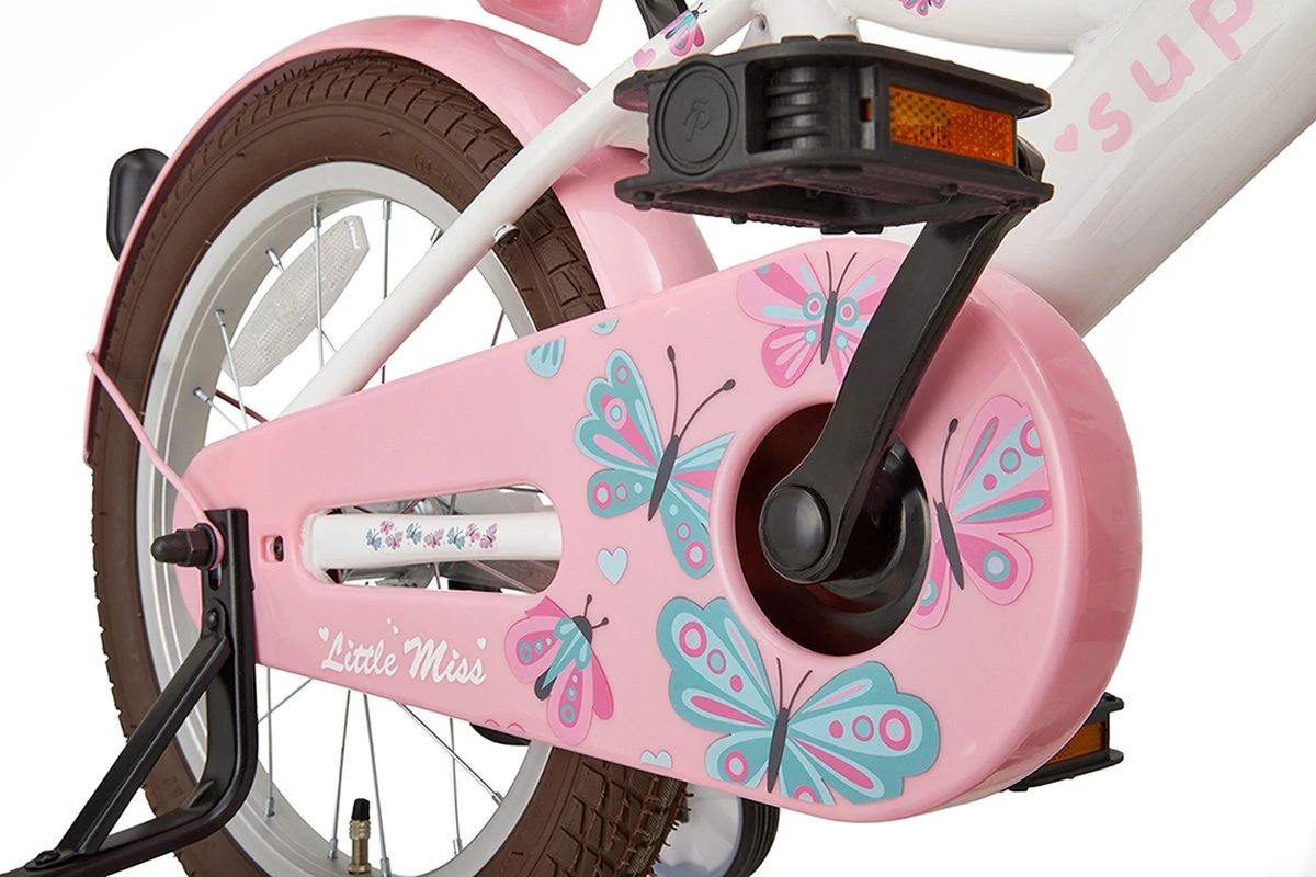 Supersuper Little Miss - Kinderfiets - Meisjesfiets - 16 Inch - Wit 9 Supersuper Little Miss - Kinderfiets - Meisjesfiets - 16 Inch - Wit - Afbeelding 7