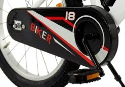 2Cycle Biker Kinderfiets - 18 Inch - Wit - Jongensfiets -Fietsenreeksen Winkel 1200x836 2