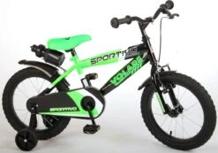 Volare Sportivo Kinderfiets - Jongens - 16 Inch - Neon Groen Zwart - 95% Afgemonteerd -Fietsenreeksen Winkel 1200x839