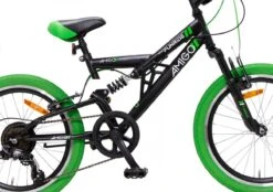 Amigo Fun Ride - Mountainbike 20 Inch - Voor Jongens En Meisjes - Met 7 Versnellingen - Zwart/Groen 18 Amigo Fun Ride - Mountainbike 20 Inch - Voor Jongens En Meisjes - Met 7 Versnellingen - Zwart/Groen -Fietsenreeksen Winkel 1200x844