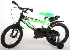 Volare Sportivo Kinderfiets - Jongens - 16 Inch - Neon Groen Zwart - 95% Afgemonteerd -Fietsenreeksen Winkel 1200x864