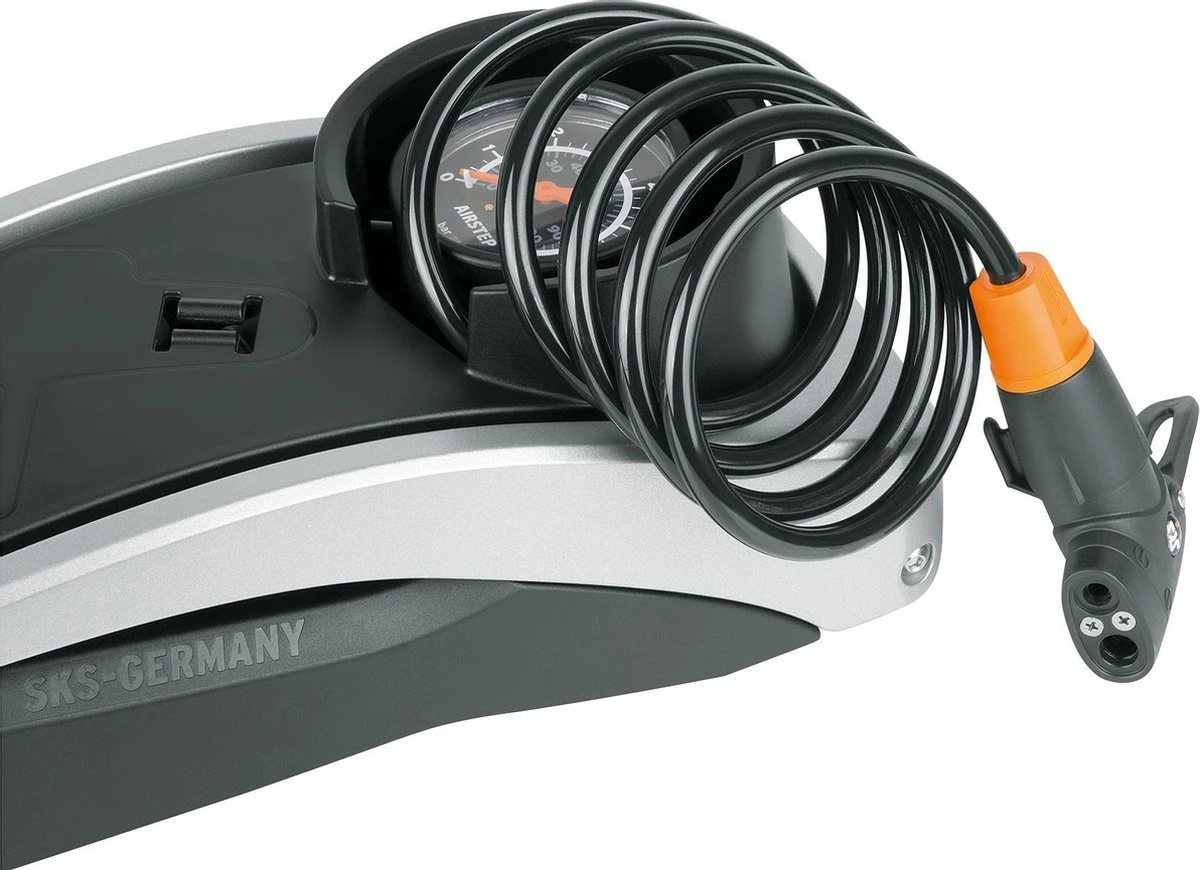 SKS Airstep Voetpomp Met Manometer - 7 Bar - Zwart 6 SKS Airstep Voetpomp Met Manometer - 7 Bar - Zwart - Afbeelding 4
