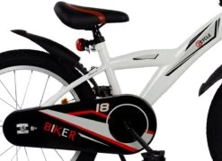 2Cycle Biker Kinderfiets - 18 Inch - Wit - Jongensfiets -Fietsenreeksen Winkel 1200x874 3