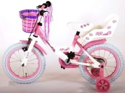 Volare Rose Kinderfiets - Meisjes - 14 Inch - Roze Wit - 95% Afgemonteerd -Fietsenreeksen Winkel 1200x893 1