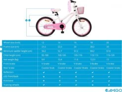 Amigo Flower Meisjesfiets - Kinderfiets 18 Inch - Wit 23 Amigo Flower Meisjesfiets - Kinderfiets 18 Inch - Wit -Fietsenreeksen Winkel 1200x909 1