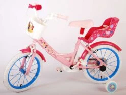Volare Disney Princess Kinderfiets - Meisjes - 16 Inch - Roze Blauw - Twee Handremmen -Fietsenreeksen Winkel 1200x910 3