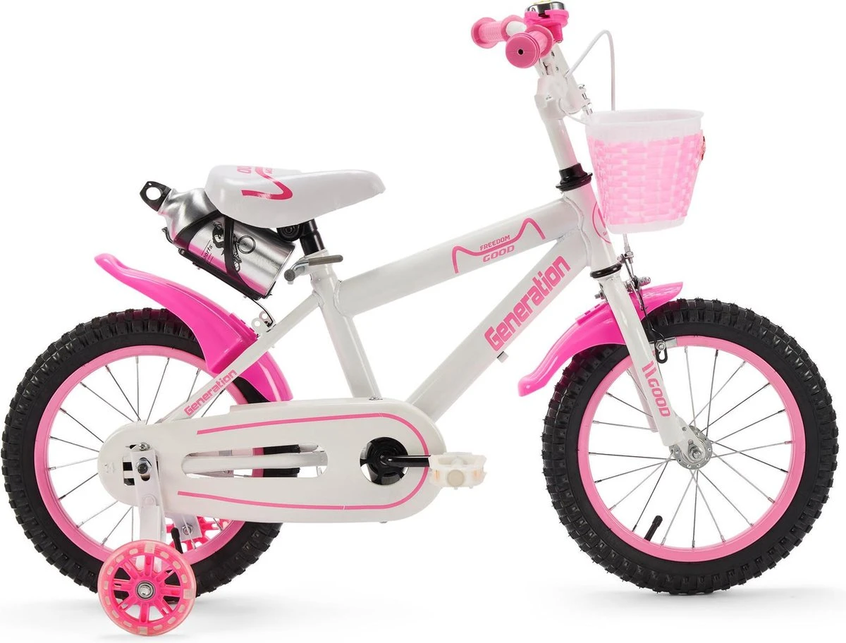 Generation Good 14 Inch Roze Meisjesfiets - Kinderfiets 3 Generation Good 14 Inch Roze Meisjesfiets - Kinderfiets