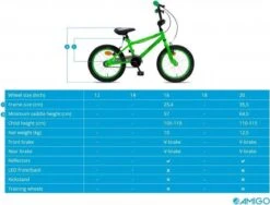 Amigo Fly - BMX Fiets 20 Inch - Fietscross Voor Jongens En Meisjes - Groen -Fietsenreeksen Winkel 1200x913