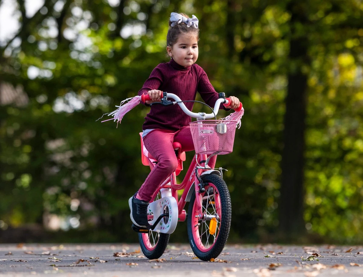 Amigo Magic Meisjesfiets - Kinderfiets 14 Inch - Wit 8 Amigo Magic Meisjesfiets - Kinderfiets 14 Inch - Wit - Afbeelding 6